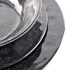 black melamine dinner set